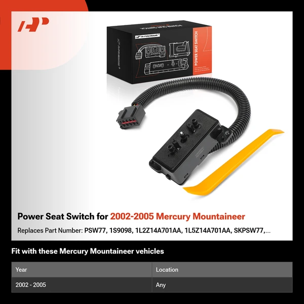 Power Seat Switch for 2002-2005 Mercury Mountaineer