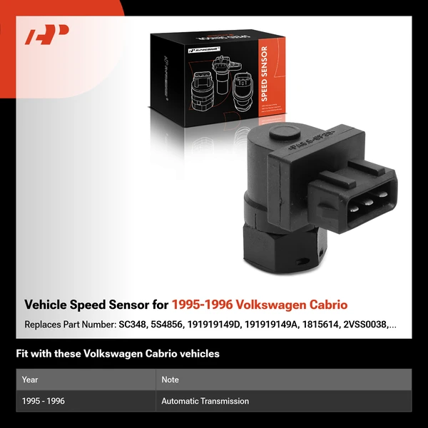 Vehicle Speed Sensor for 1995-1996 Volkswagen Cabrio