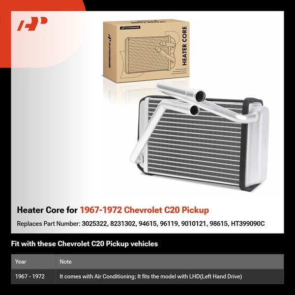 Heater Core for 1967-1972 Chevrolet C20 Pickup
