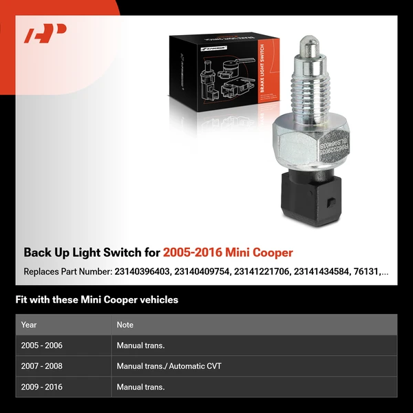 Back Up Light Switch for 2005-2016 Mini Cooper