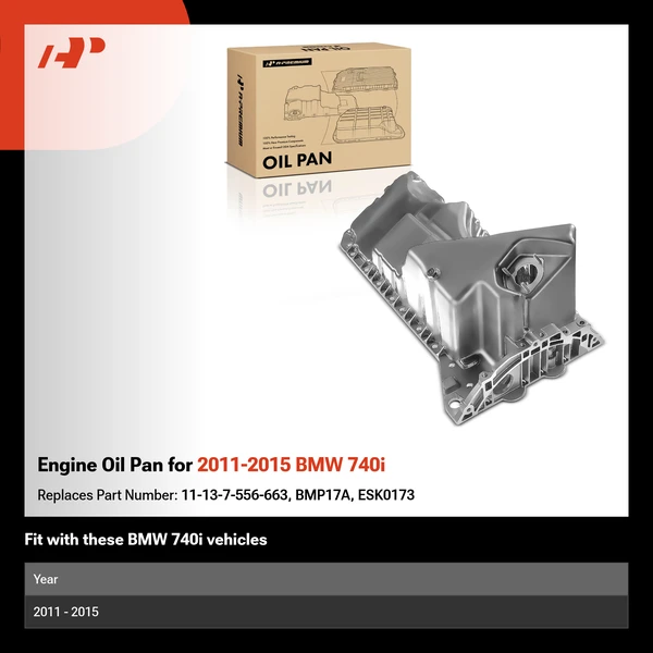 Engine Oil Pan for 2011-2015 BMW 740i