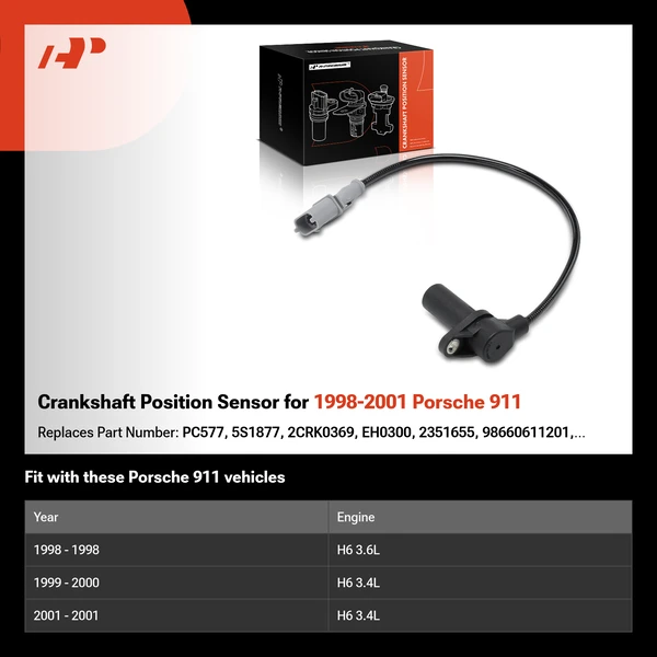 Crankshaft Position Sensor for 1998-2001 Porsche 911