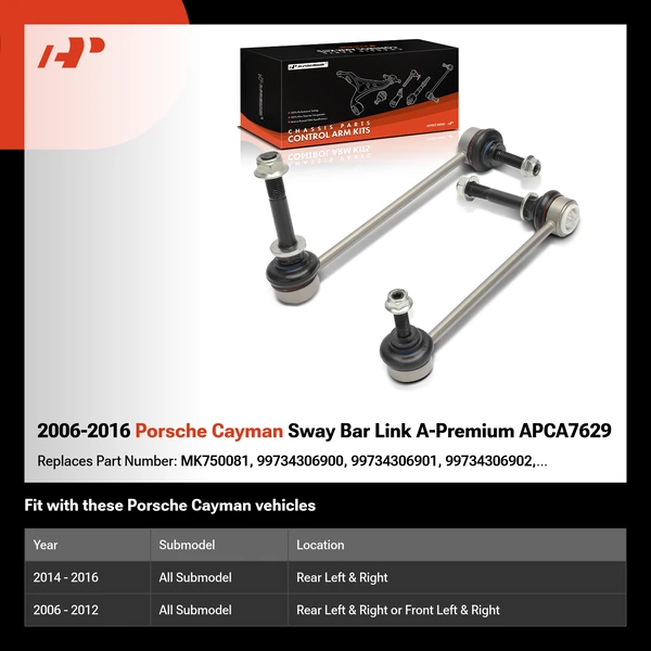 2006-2016 Porsche Cayman Sway Bar Link A-Premium APCA7629