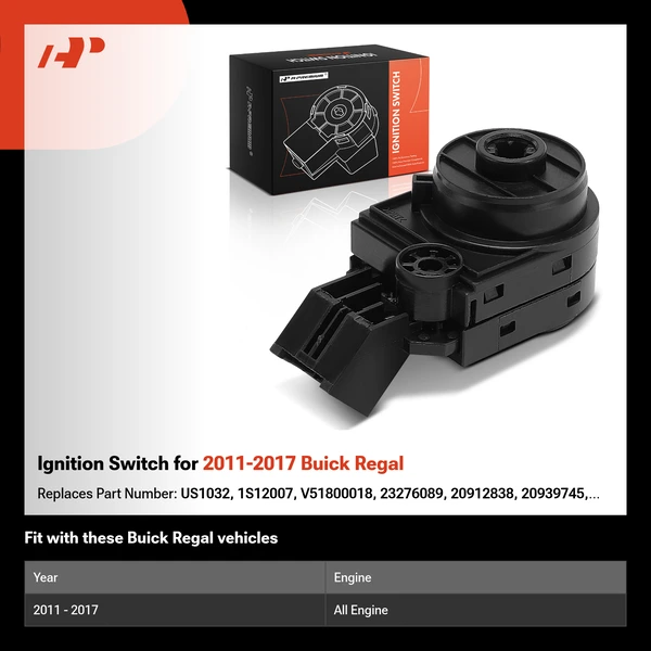 Ignition Switch for 2011-2017 Buick Regal