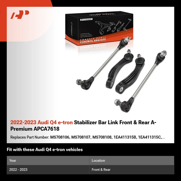 2022-2023 Audi Q4 e-tron Stabilizer Bar Link Front & Rear A-Premium APCA7618