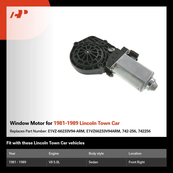 Window Motor for 1981-1989 Lincoln Town Car