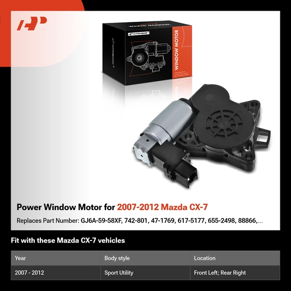 Power Window Motor for 2007-2012 Mazda CX-7