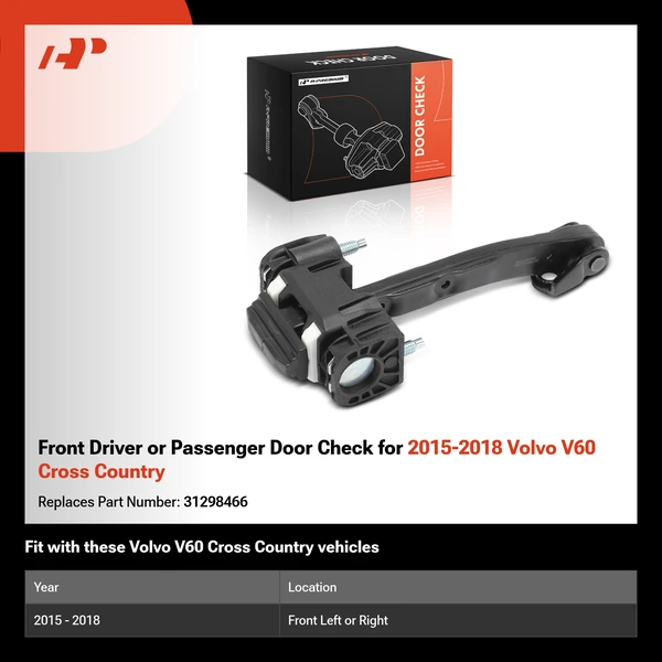 Front Driver or Passenger Door Check for 2015-2018 Volvo V60 Cross Country