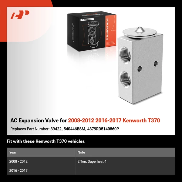 AC Expansion Valve for 2008-2012 2016-2017 Kenworth T370