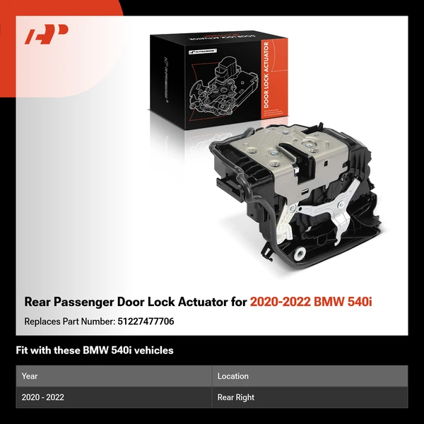 Rear Passenger Door Lock Actuator for 2020-2022 BMW 540i