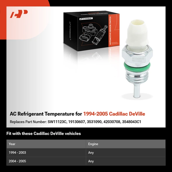 AC Refrigerant Temperature for 1994-2005 Cadillac DeVille
