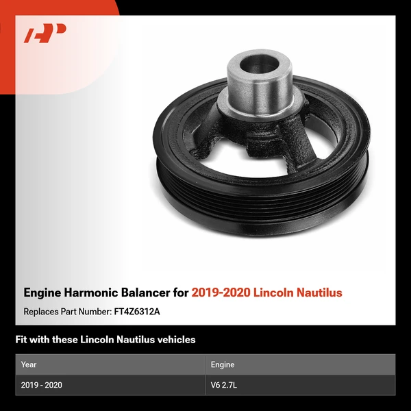 Engine Harmonic Balancer for 2019-2020 Lincoln Nautilus