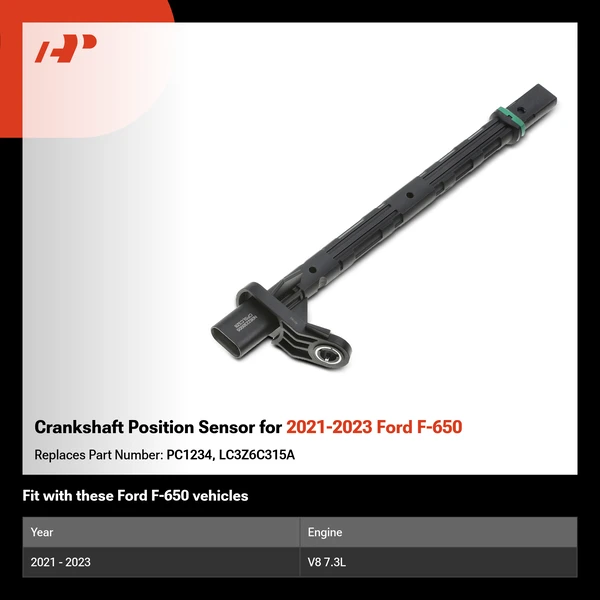 Crankshaft Position Sensor for 2021-2023 Ford F-650