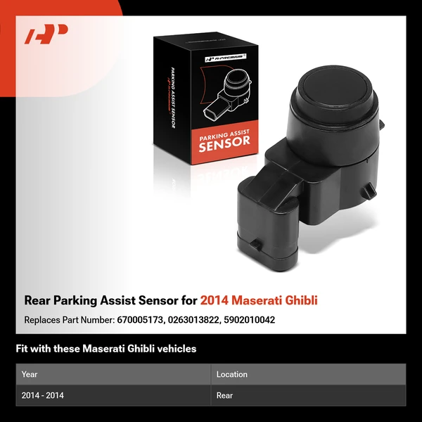 Rear Parking Assist Sensor for 2014 Maserati Ghibli