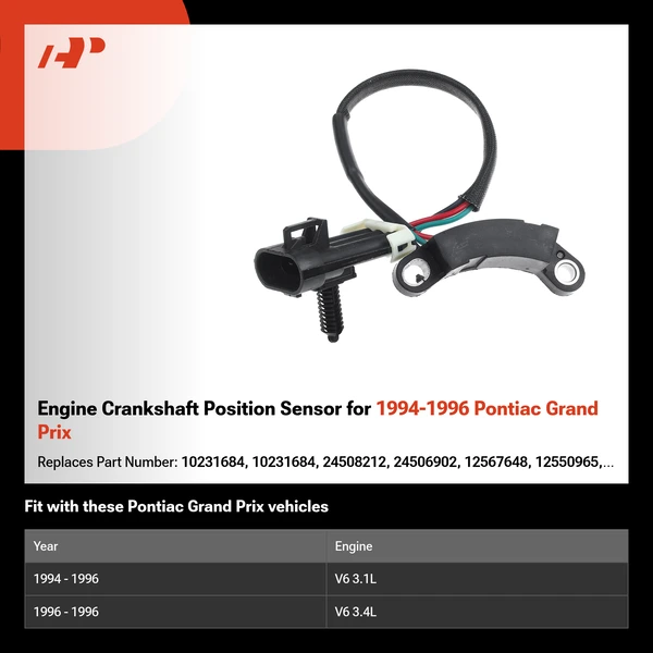Engine Crankshaft Position Sensor for 1994-1996 Pontiac Grand Prix