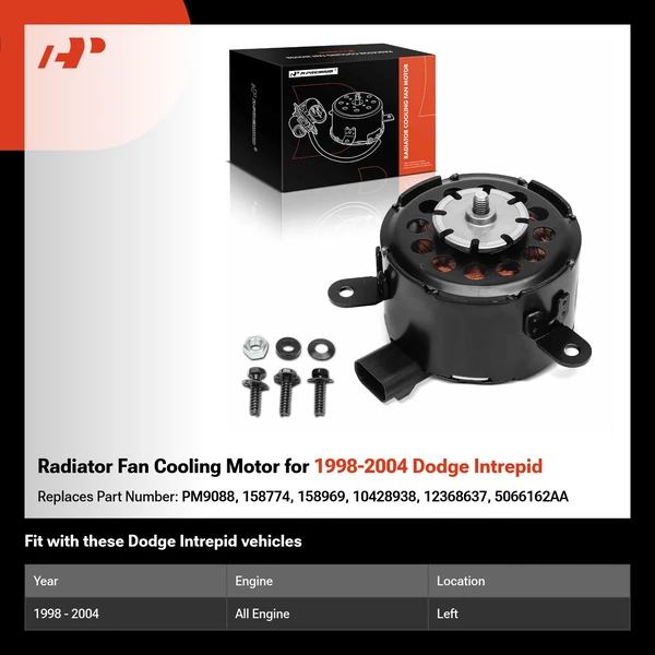Radiator Fan Cooling Motor for 1998-2004 Dodge Intrepid