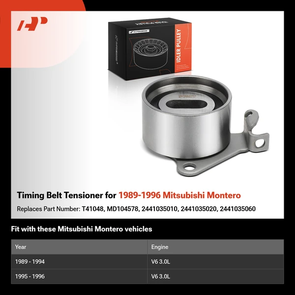 Timing Belt Tensioner for 1989-1996 Mitsubishi Montero