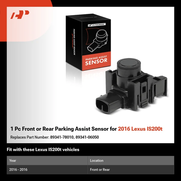 1 Pc Front or Rear Parking Assist Sensor for 2016 Lexus IS200t