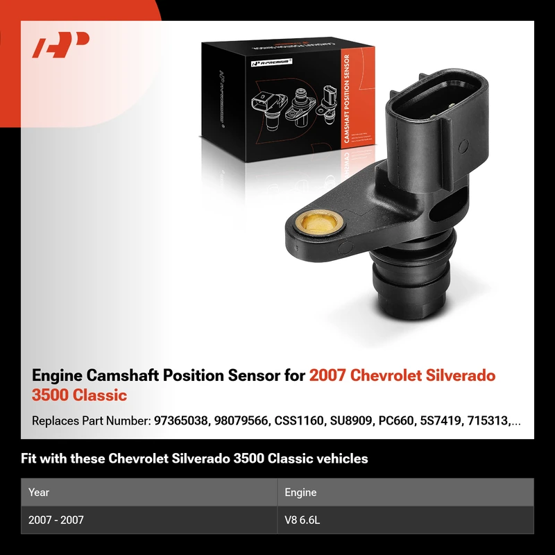 Engine Camshaft Position Sensor for 2007 Chevrolet Silverado 3500 Classic