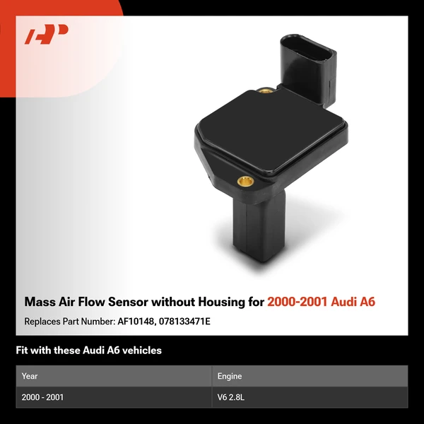 Mass Air Flow Sensor without Housing for 2000-2001 Audi A6
