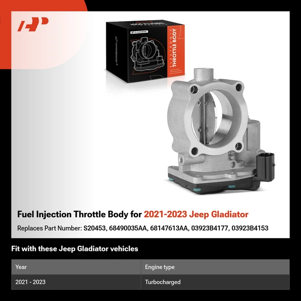 Fuel Injection Throttle Body for 2021-2023 Jeep Gladiator