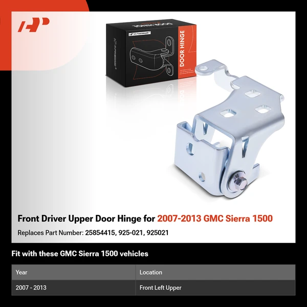 Front Driver Upper Door Hinge for 2007-2013 GMC Sierra 1500