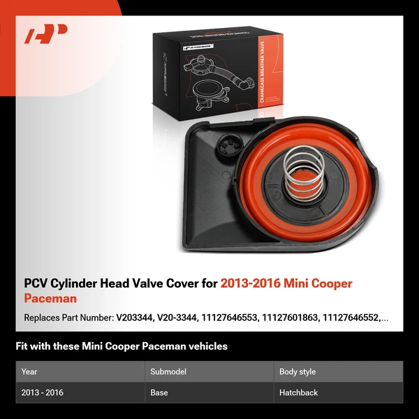 PCV Cylinder Head Valve Cover for 2013-2016 Mini Cooper Paceman