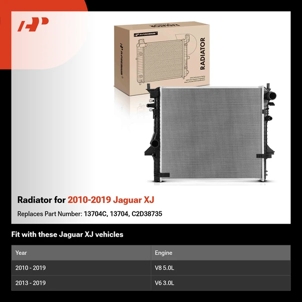 Radiator for 2010-2019 Jaguar XJ