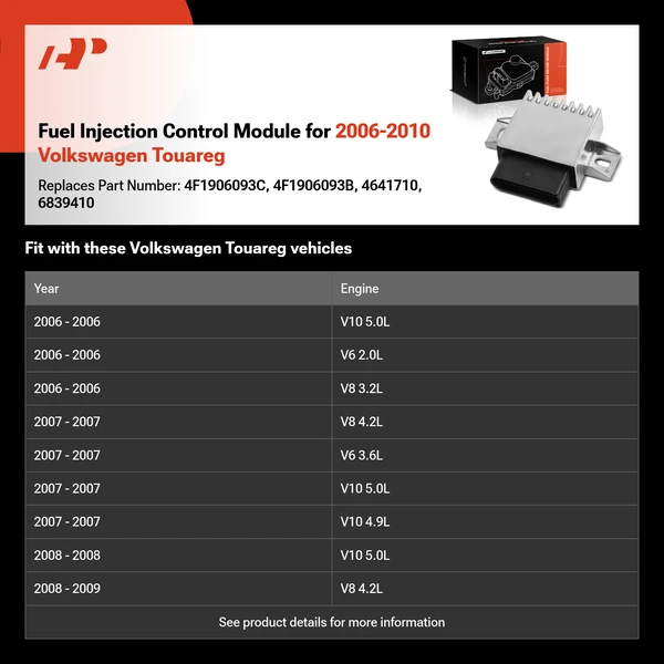 Fuel Injection Control Module for 2006-2010 Volkswagen Touareg
