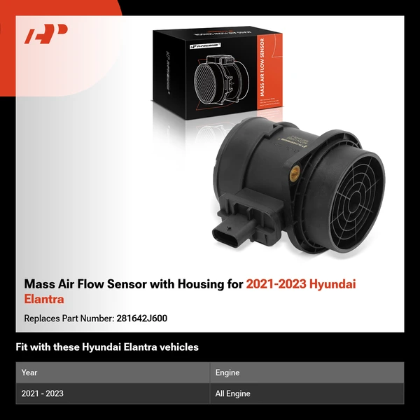 Mass Air Flow Sensor with Housing for 2021-2023 Hyundai Elantra