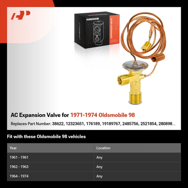 AC Expansion Valve for 1971-1974 Oldsmobile 98