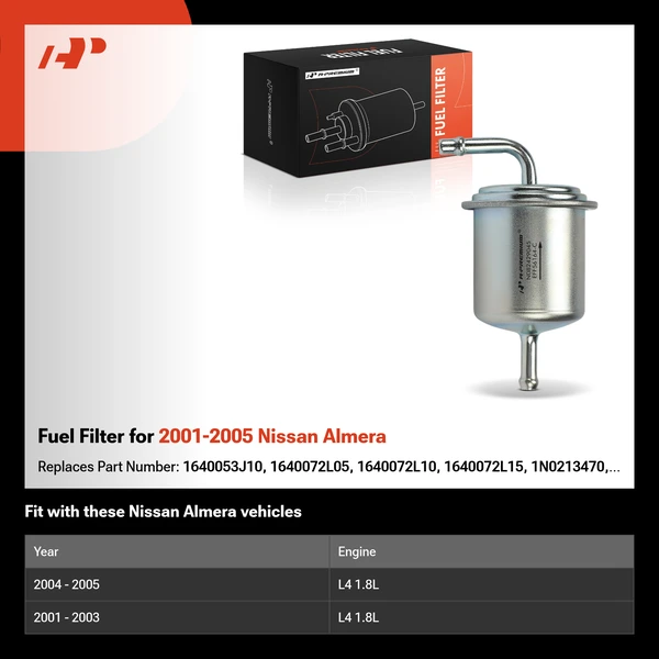 Fuel Filter for 2001-2005 Nissan Almera