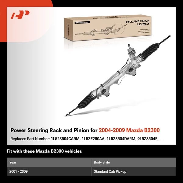 Power Steering Rack and Pinion for 2004-2009 Mazda B2300