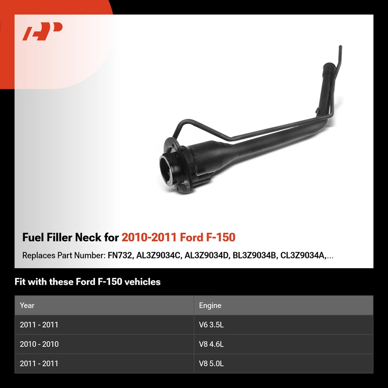 Fuel Filler Neck for 2010-2011 Ford F-150