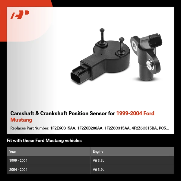 Camshaft & Crankshaft Position Sensor for 1999-2004 Ford Mustang
