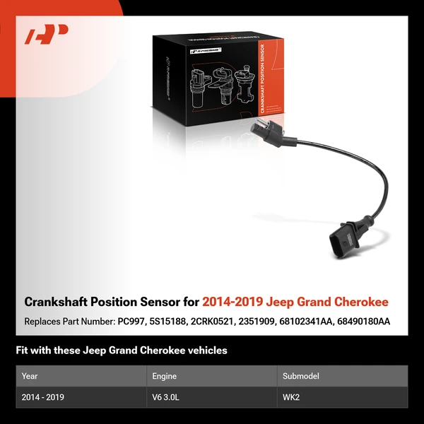 Crankshaft Position Sensor for 2014-2019 Jeep Grand Cherokee