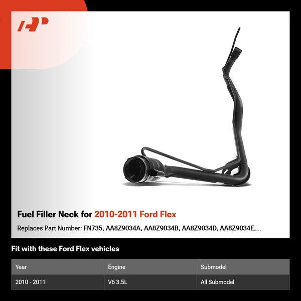 Fuel Filler Neck for 2010-2011 Ford Flex