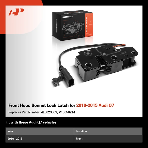 Front Hood Bonnet Lock Latch for 2010-2015 Audi Q7