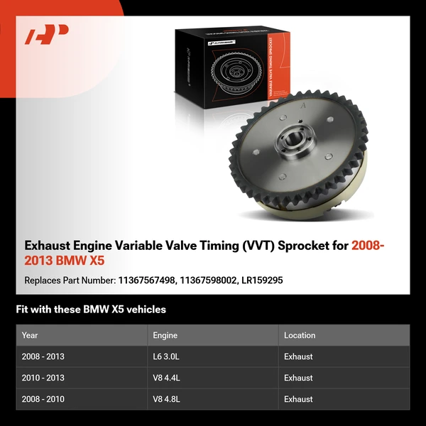 Exhaust Engine Variable Valve Timing (VVT) Sprocket for 2008-2013 BMW X5