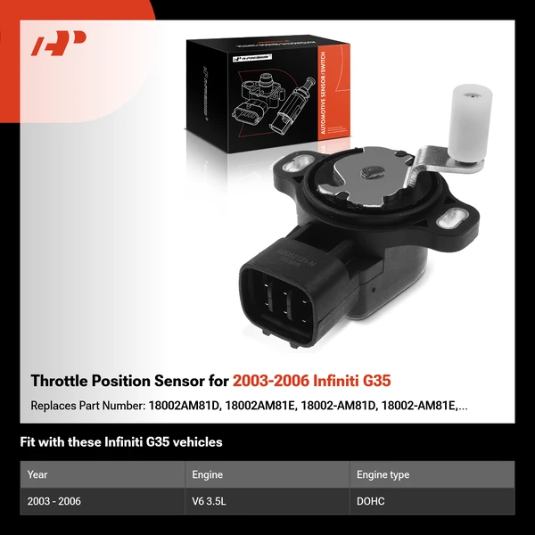 Throttle Position Sensor for 2003-2006 Infiniti G35