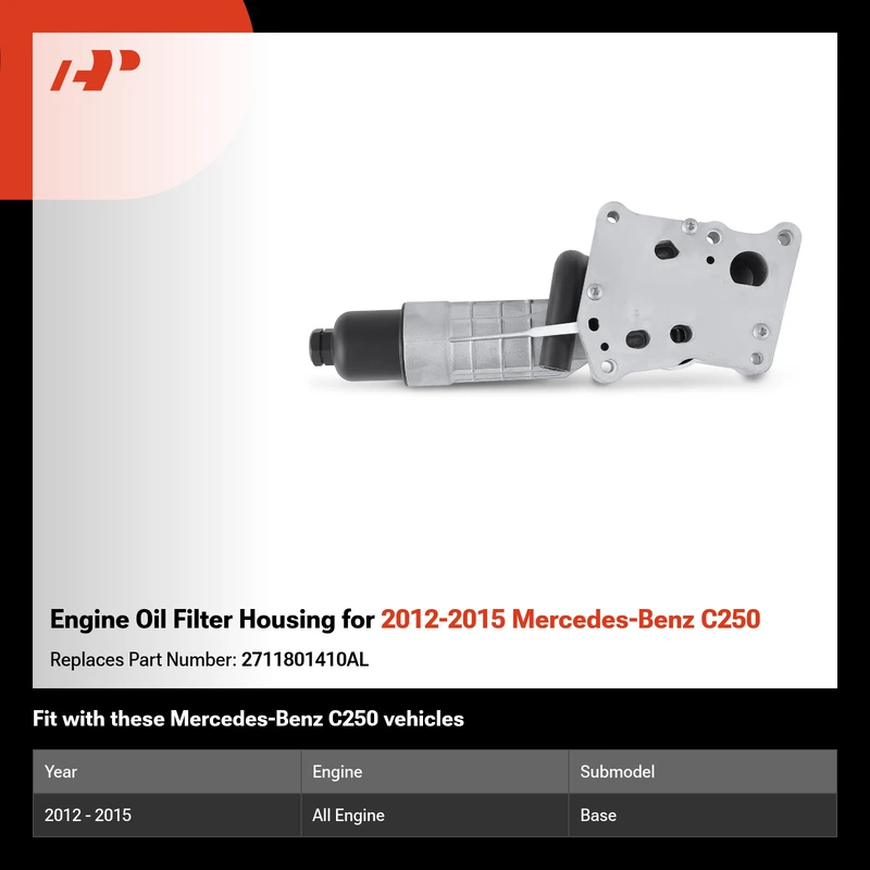 Engine Oil Filter Housing for 2012-2015 Mercedes-Benz C250