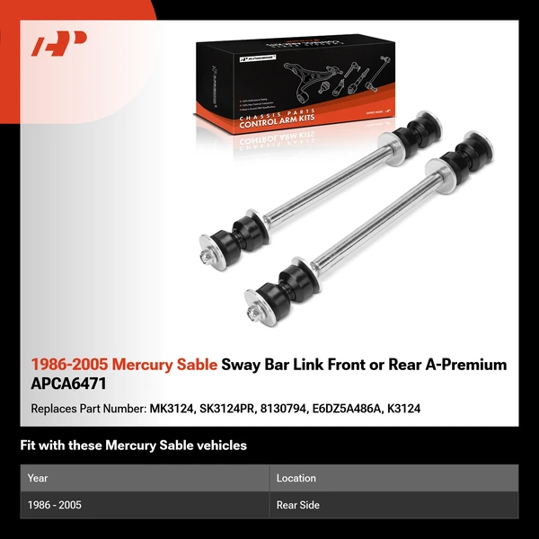 1986-2005 Mercury Sable Sway Bar Link Front or Rear A-Premium APCA6471