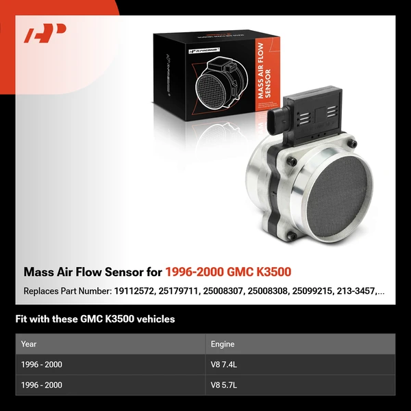 Mass Air Flow Sensor for 1996-2000 GMC K3500