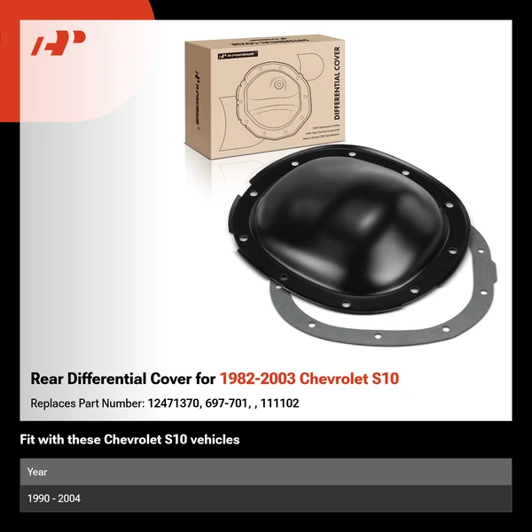 Rear Differential Cover for 1982-2003 Chevrolet S10