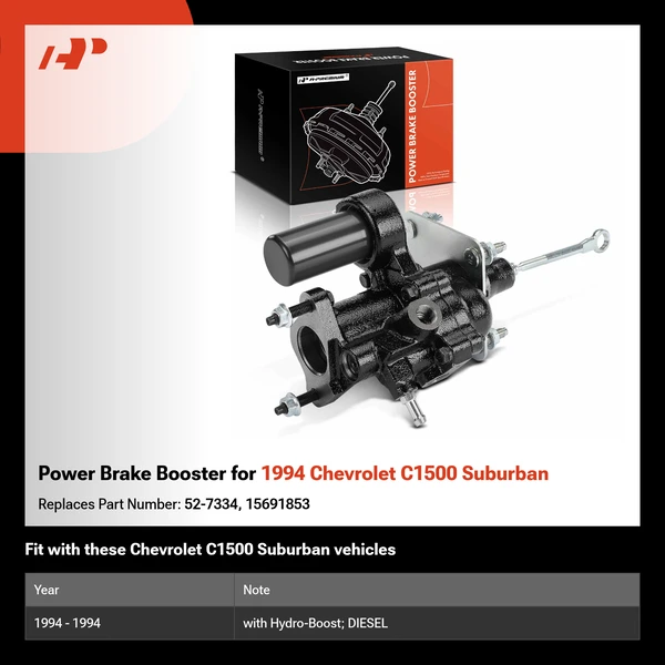 Power Brake Booster for 1994 Chevrolet C1500 Suburban