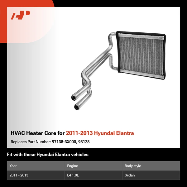 HVAC Heater Core for 2011-2013 Hyundai Elantra
