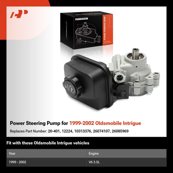 Power Steering Pump for 1999-2002 Oldsmobile Intrigue