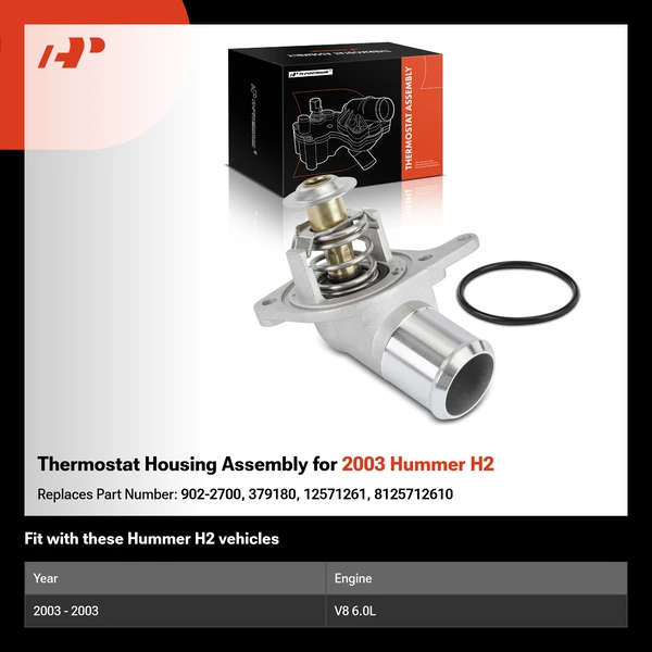 Thermostat Housing Assembly for 2003 Hummer H2