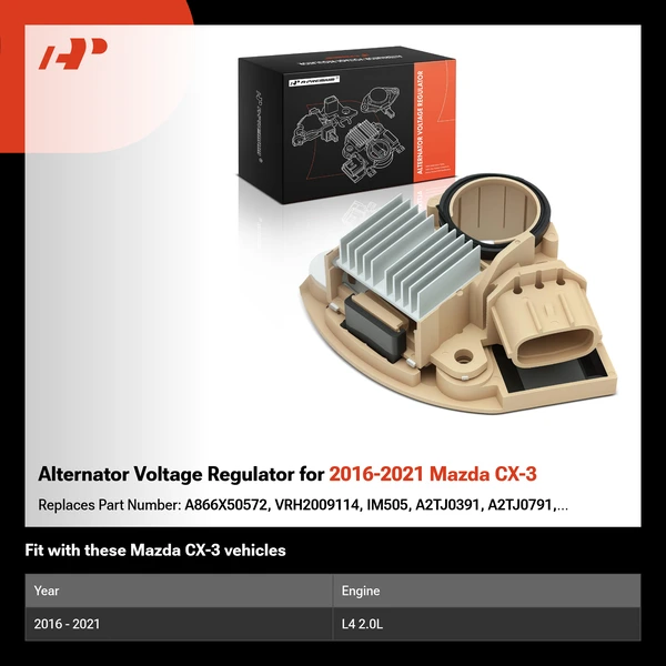 Alternator Voltage Regulator for 2016-2021 Mazda CX-3