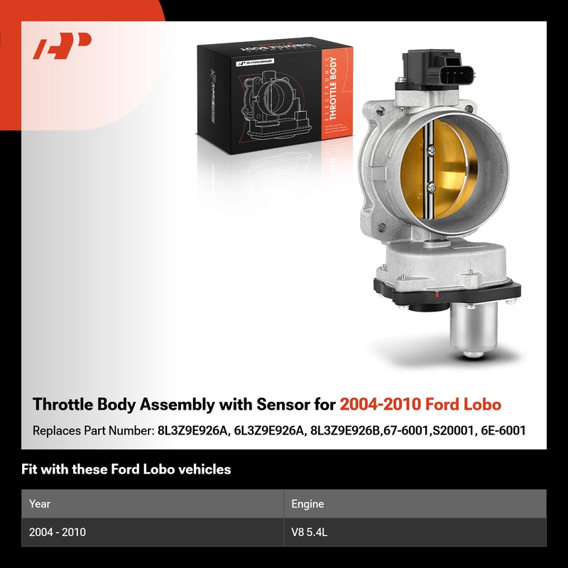 Throttle Body Assembly with Sensor for 2004-2010 Ford Lobo